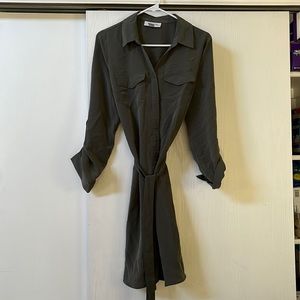 Olive maternity dress